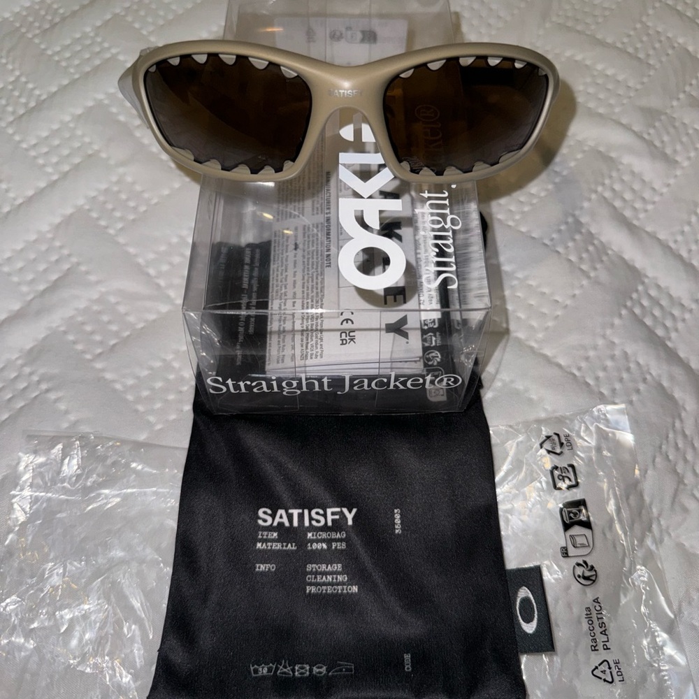 Oakley x Satisfy Straight Jacket in Matte Terrain Tan Color